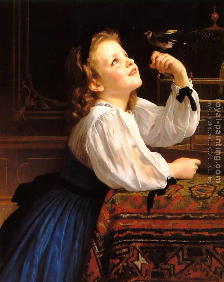 William-Adolphe Bouguereau : L'oiseau Cheri (Dear Bird)
